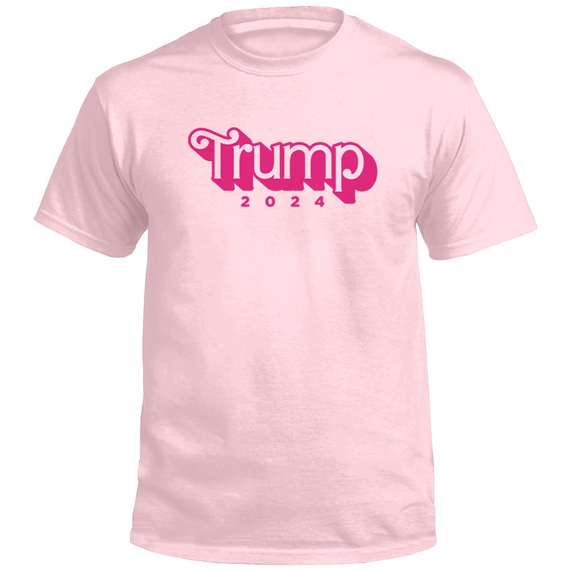 Trump Barbie (Front)|Tee|Comfort Colors Tee|Comfort Colors Long Sleeve|Soft Pink|White|Blossom|Light Green|Orchid