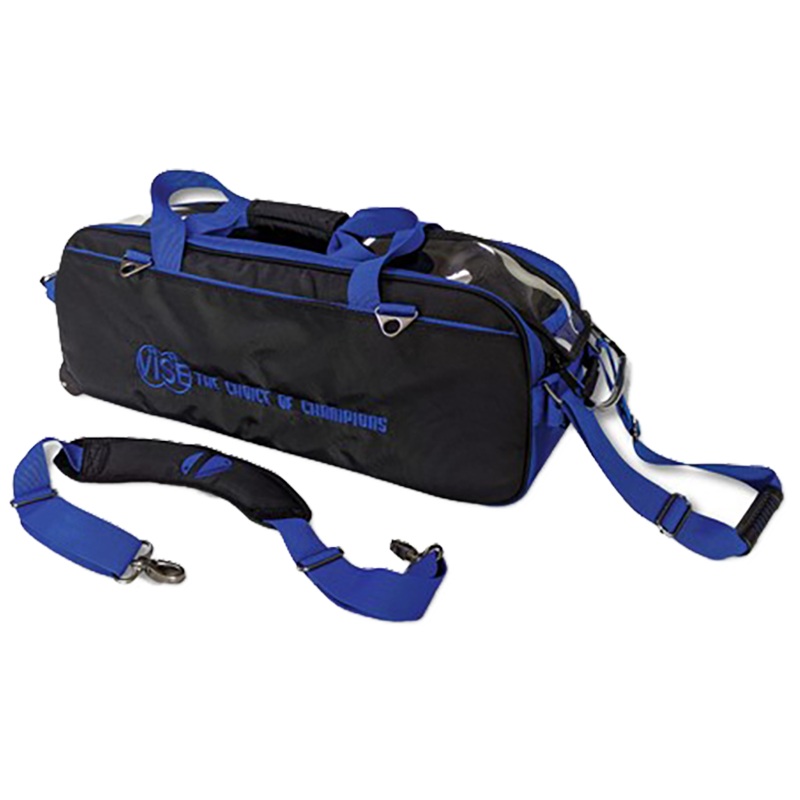 Vise 3-Ball Tote Clear Top – Black / Blue
