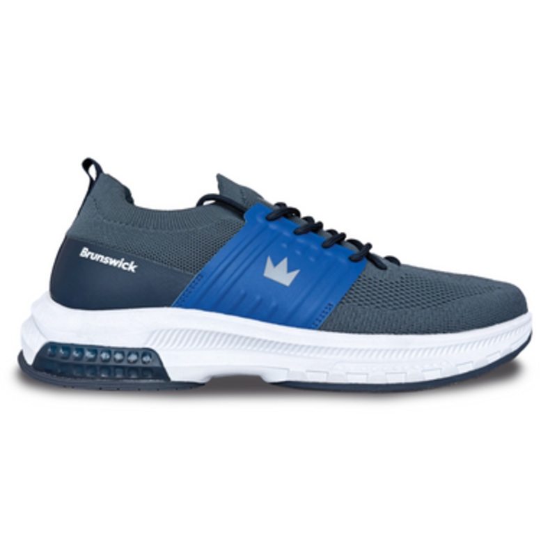 Brunswick Alpha Max Mens Bowling Shoes Grey/Navy
