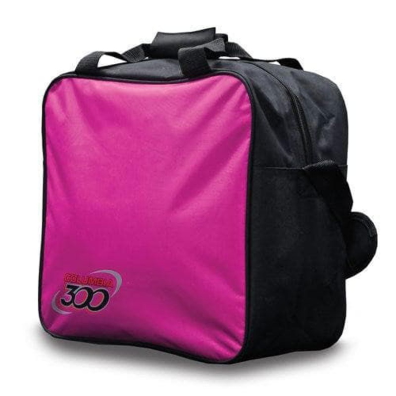 Columbia 300 White Dot Single Tote Pink Bowling Bag