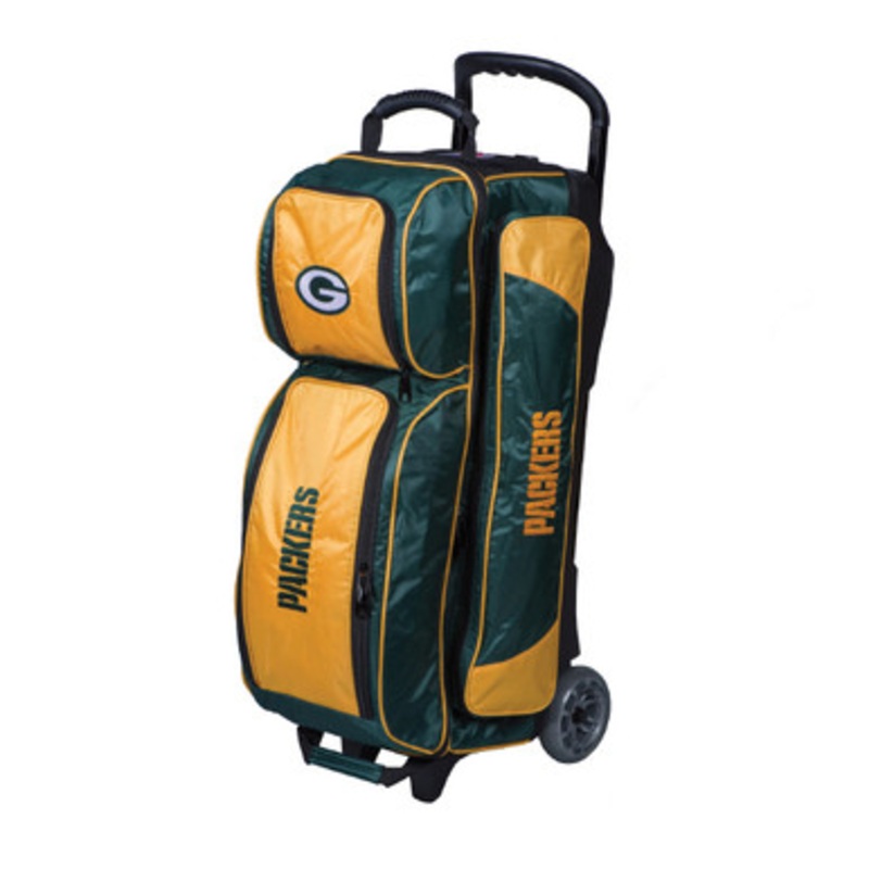 KR Strikeforce NFL Green Bay Packers 3 Ball Roller Bowling Bag