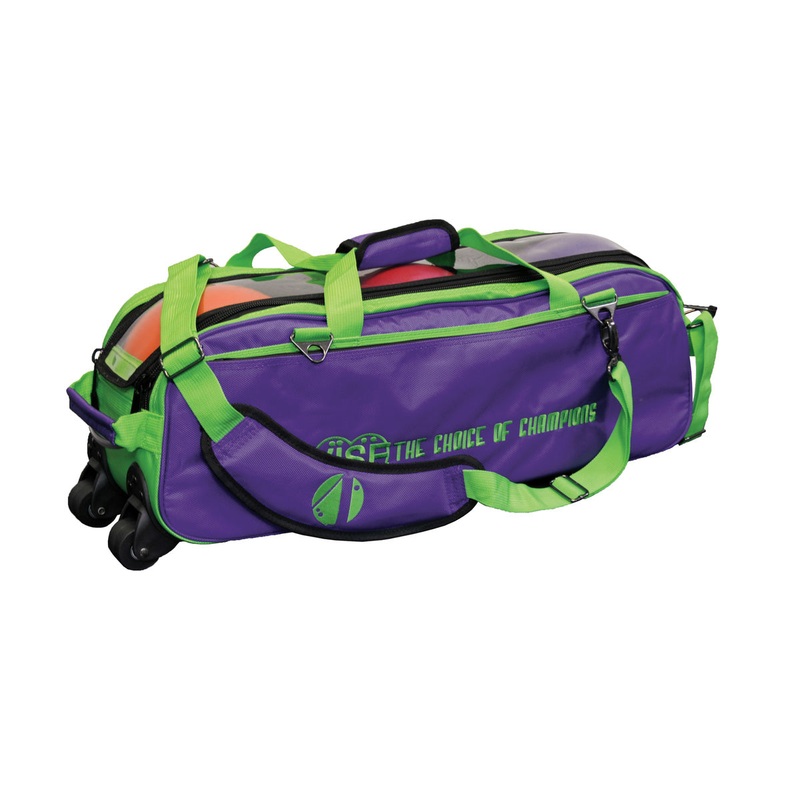 Vise 3-Ball Tote Clear Top – Grape / Green