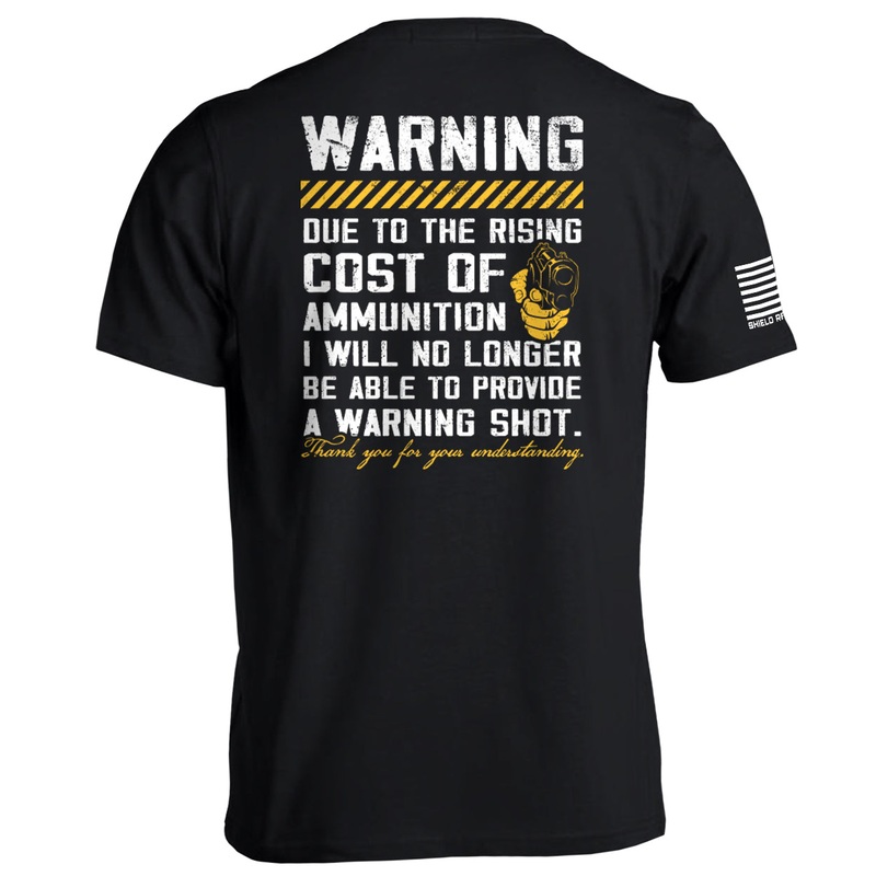 Warning Shot|Tee|Black|Navy|Ox Blood