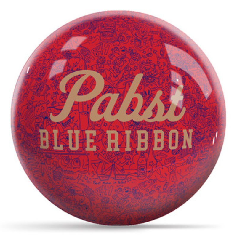 OTBB Pabst Blue Ribbon All Things Pabst Bowling Ball