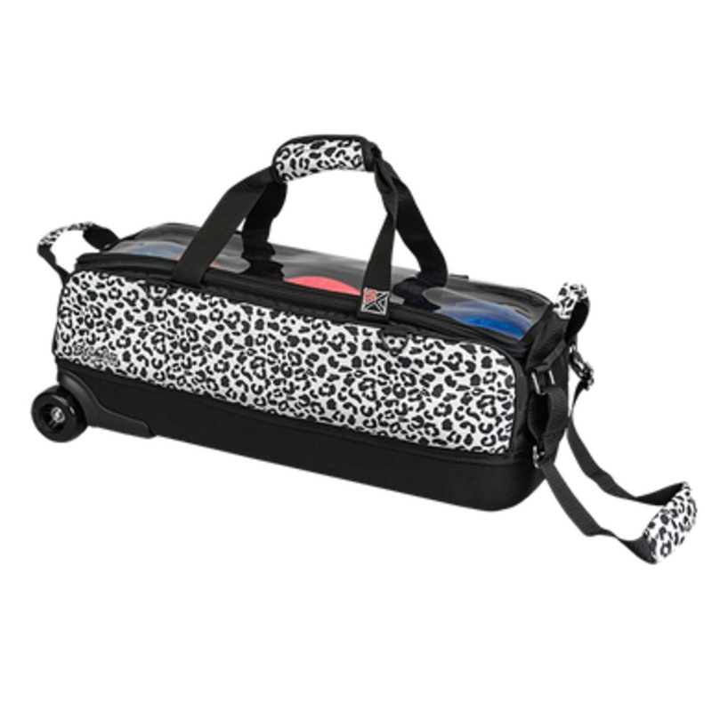 KR Strikeforce Fast Slim Triple Roller Bag White Leopard
