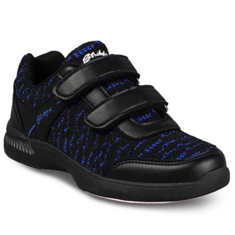 KR Strikeforce Youth Flyer Mesh Velcro Bowling Shoes Black/Royal