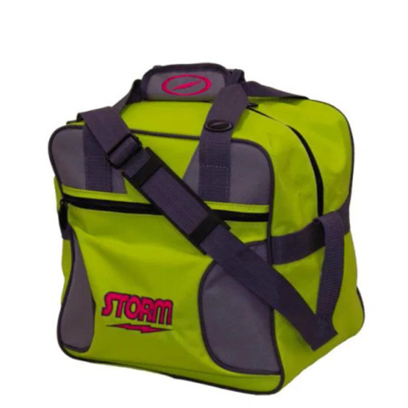 Storm Solo Tote 1-Ball Bowling Bag Lime/Grey
