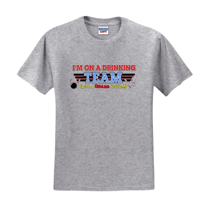I’m On A Drinking Team T-Shirt- Gray