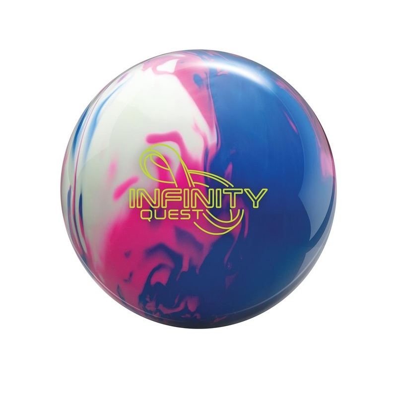 Brunswick Infinity Quest Bowling Ball – Snow/Blue/Pink