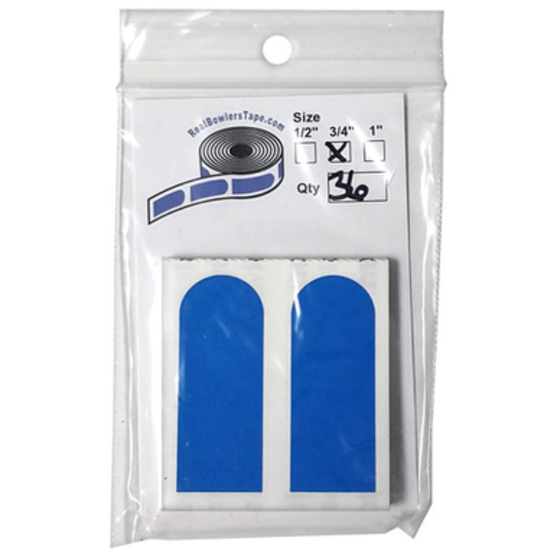 Real Bowlers Tape Blue Smooth 3/4 Bowling Tape – 36 Pieces