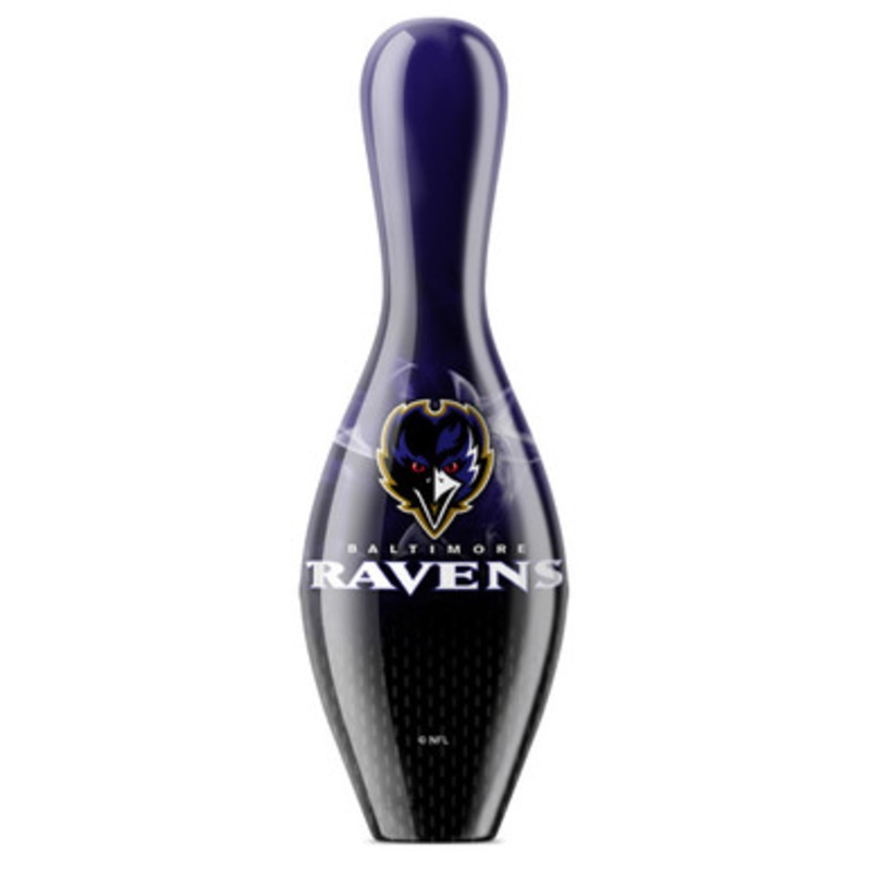 OTBB NFL on Fire Baltimore Ravens Bowling Pin