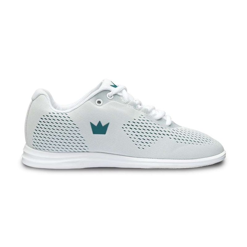 Brunswick Ladies Axis Bowling Shoes- White/Teal