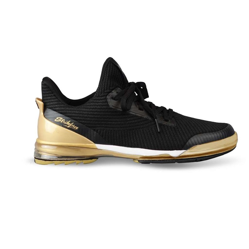 KR Strikeforce TPC Alpha Black/Gold Bowling Shoe – Right Hand