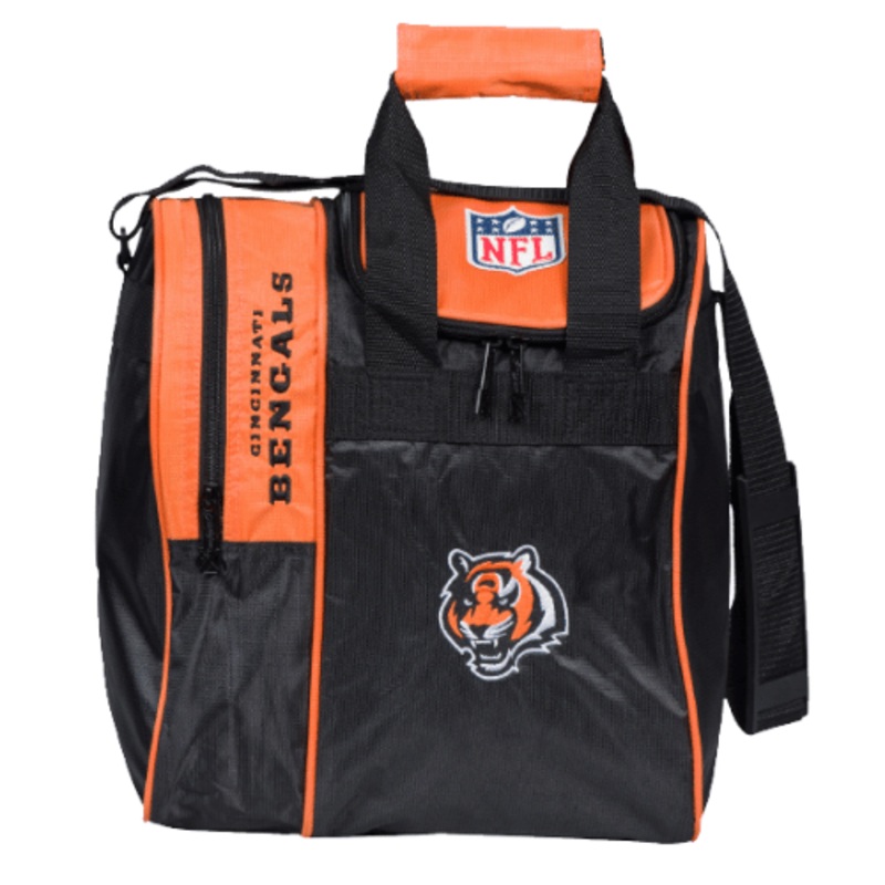 NFL on Fire Cincinnati Bengals Single Tote Bowling Bag
