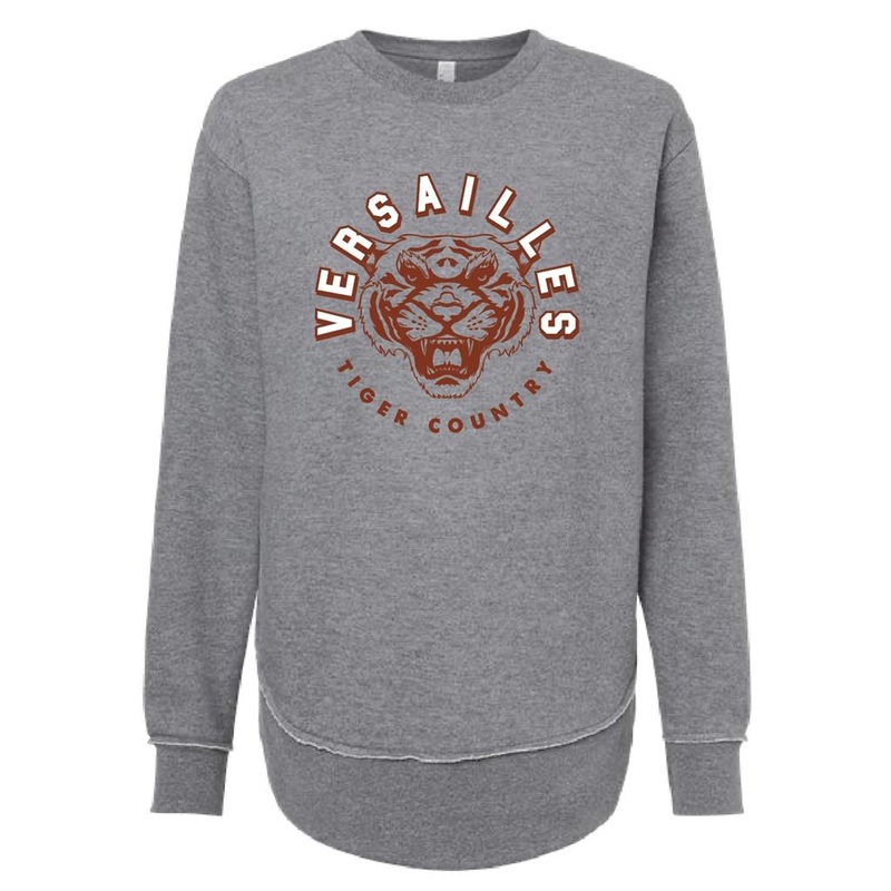 Versailles Tiger Country Ladies Crewneck – Gray
