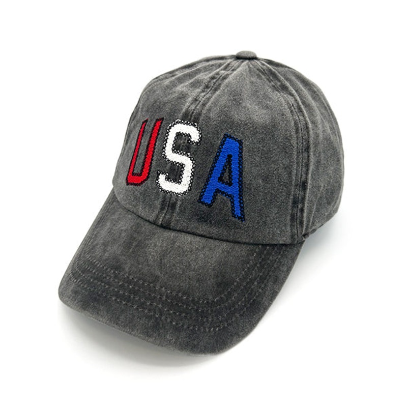 USA Arch Hat|Dad Hat|Black|White
