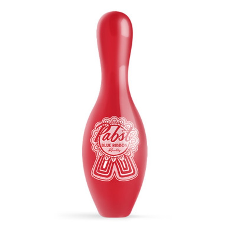 OTBB Pabst Blue Ribbon Classic Ribbon Red Bowling Pin