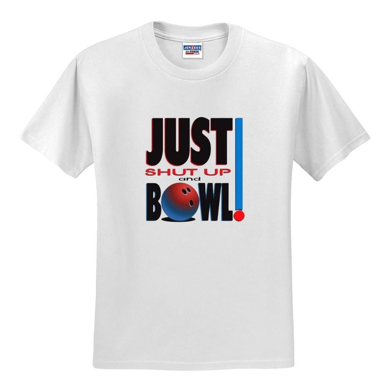 Just Shut Up And Bowl T-Shirt – White