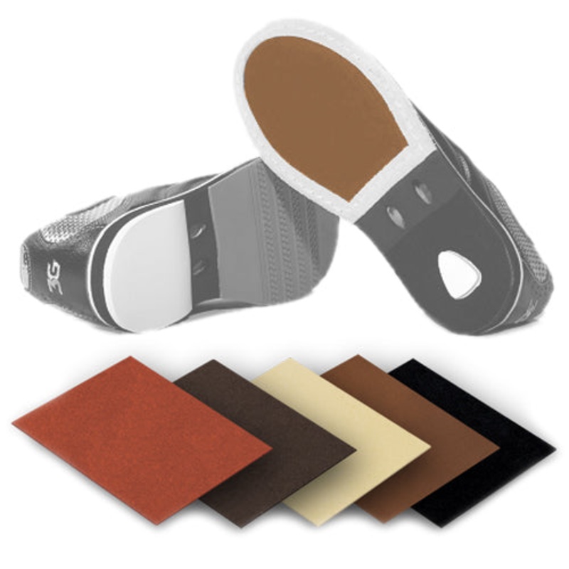 3G Slide Soles (2 – 6) Slide|(2) Felt|(3) Chrome Leather|(4) Deer Skin|(5) Oiled Leather|(6) Back Skin