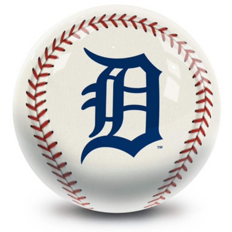 OTBB Detroit Tigers Baseball Bowling Ball