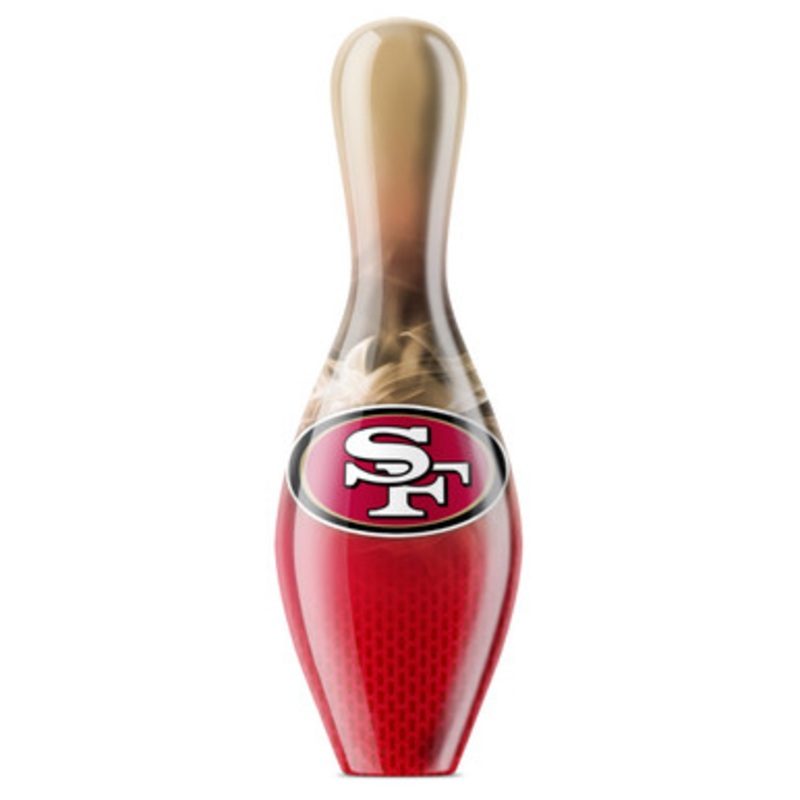 OTBB NFL on Fire San Francisco 49ers Bowling Pin