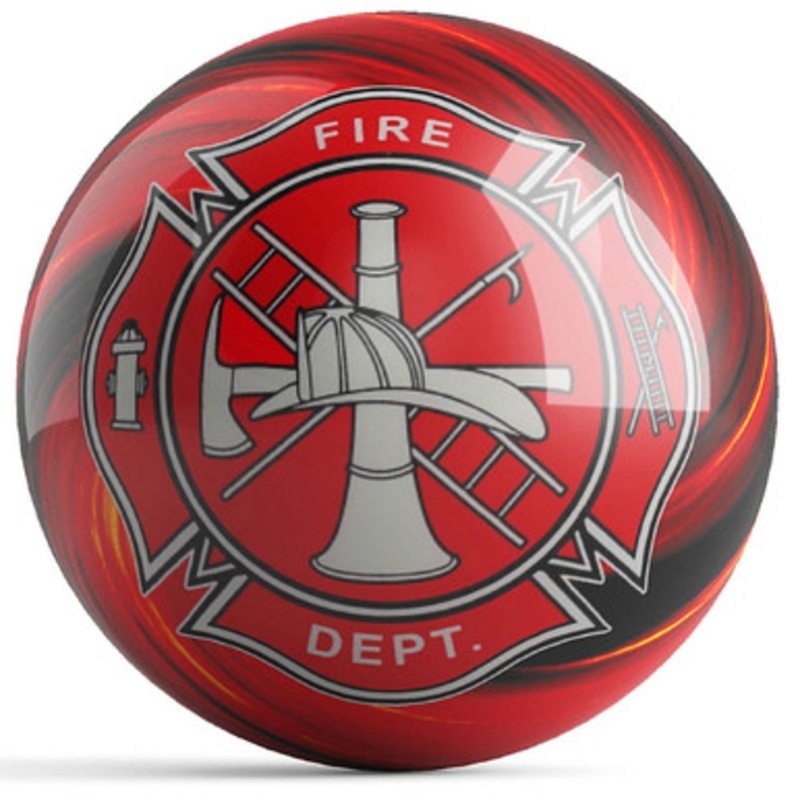 OTBB Fire Department Red Bowling Ball