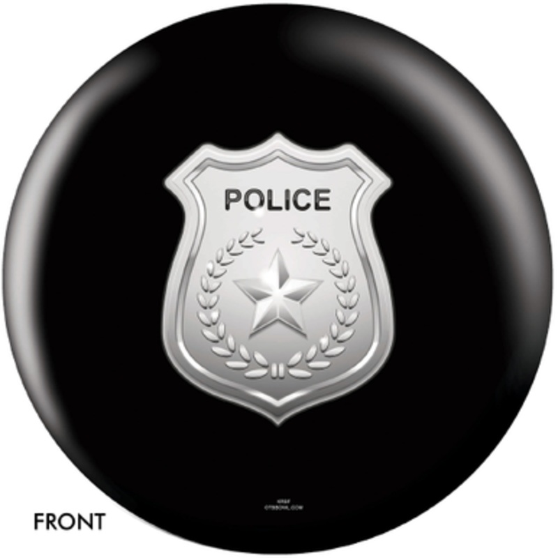 OTBB Police Department Shield Black Bowling Ball