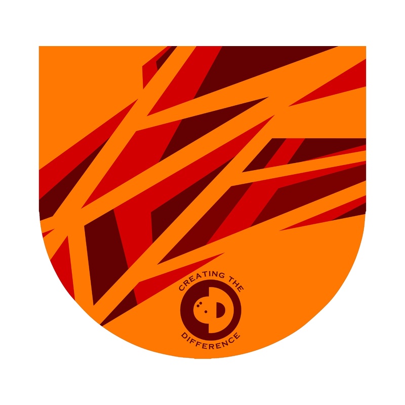 Triangle Orange Bowling Ball Bag