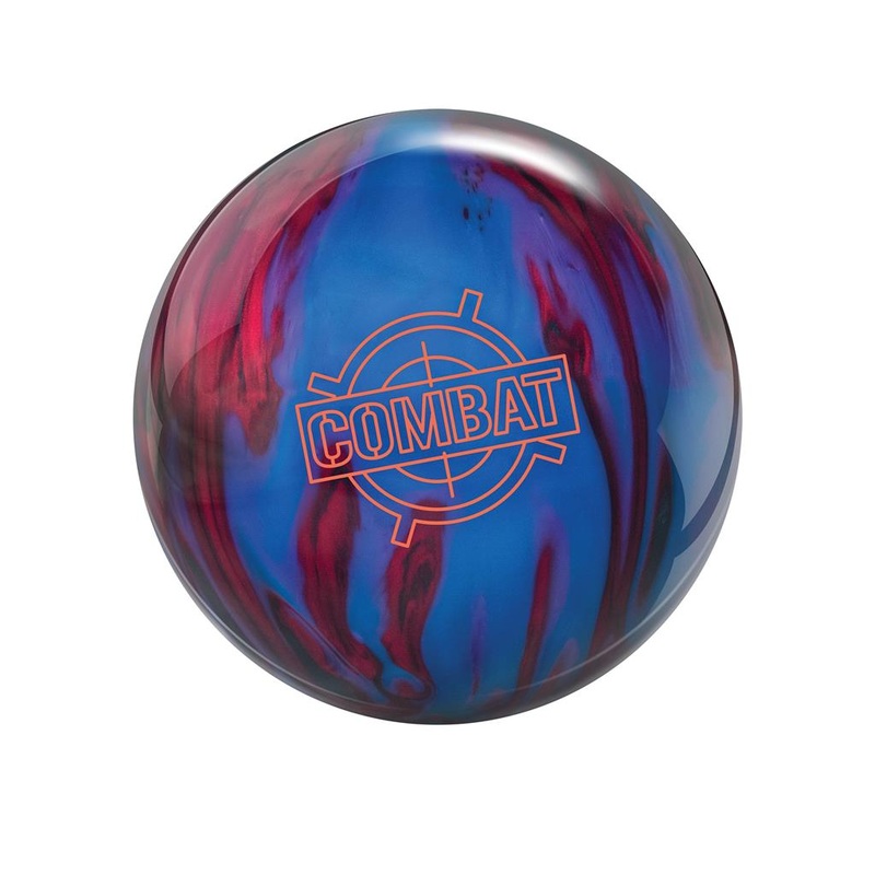 Brunswick Combat Bowling Ball – Black/Red/Blue/Purple
