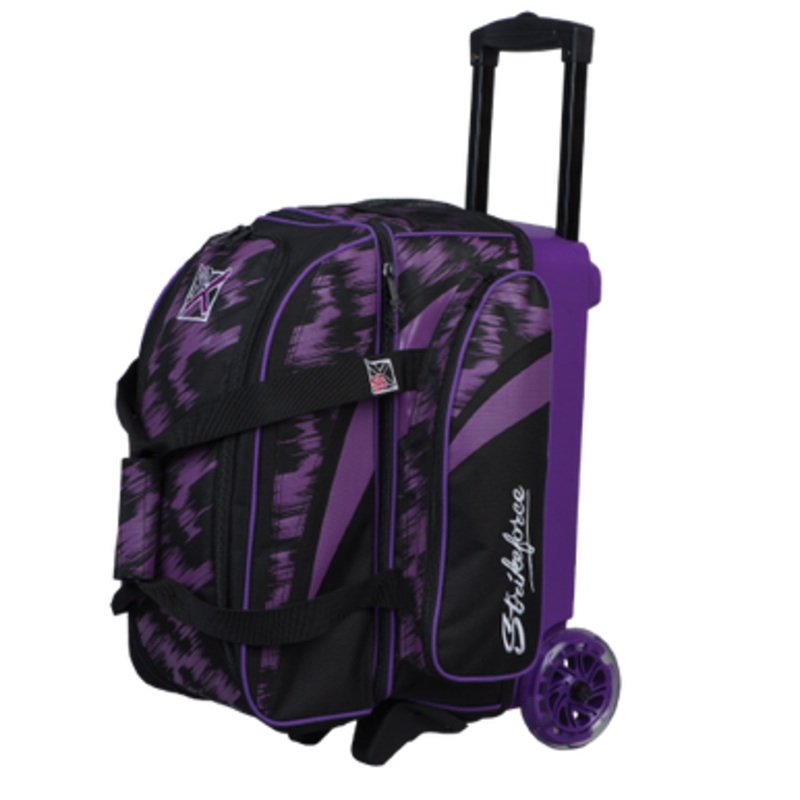 KR Strikeforce Cruiser Scratch 2 Ball Roller Bag Purple