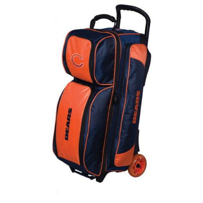 NFL Chicago Bears 3 Ball Roller Bowling Bag