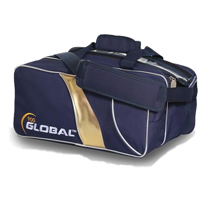 900 Global Double Deluxe Tote – Blue / Gold