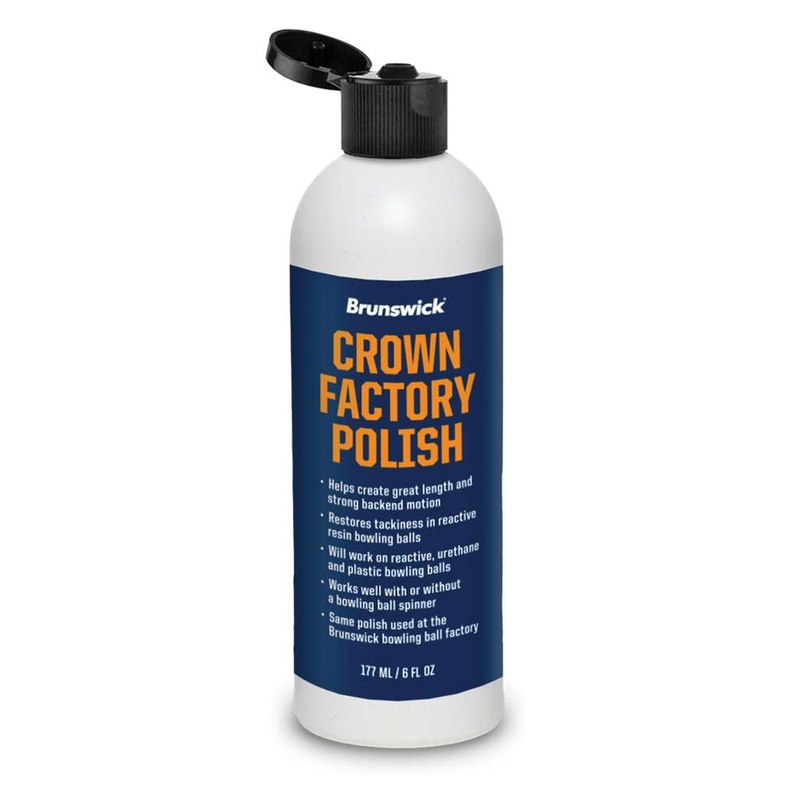Brunswick Crown Factory Bowling Ball Polish- 6 ounce bottle