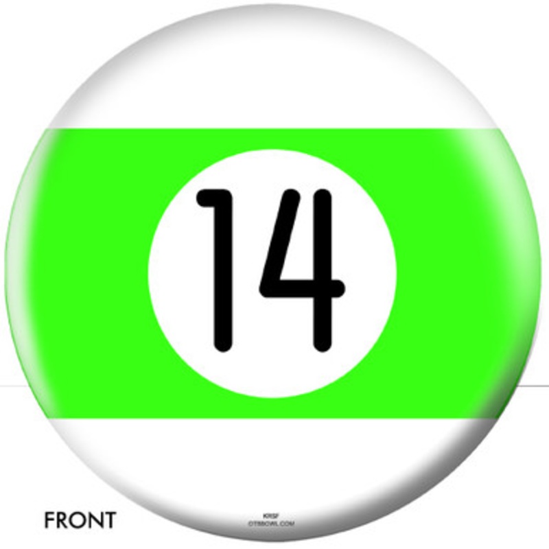 OTBB 14 Ball Green Stripe Bowling Ball