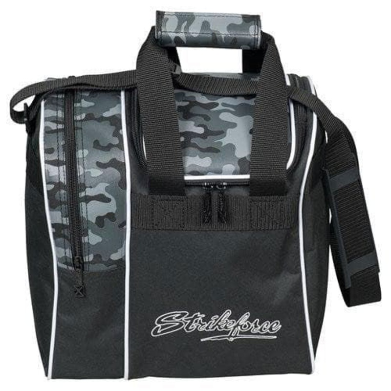 KR Strikeforce Rook Grey Camo Single Tote Bowling Bag