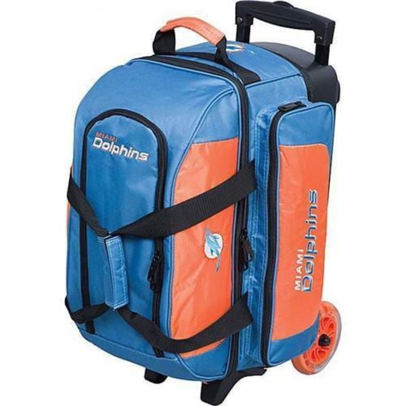 NFL Double Roller Miami Dolphins Bowling Bag