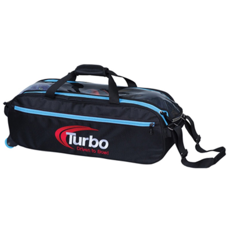 Turbo Pursuit Slim Triple Tote Bag Black/Blue