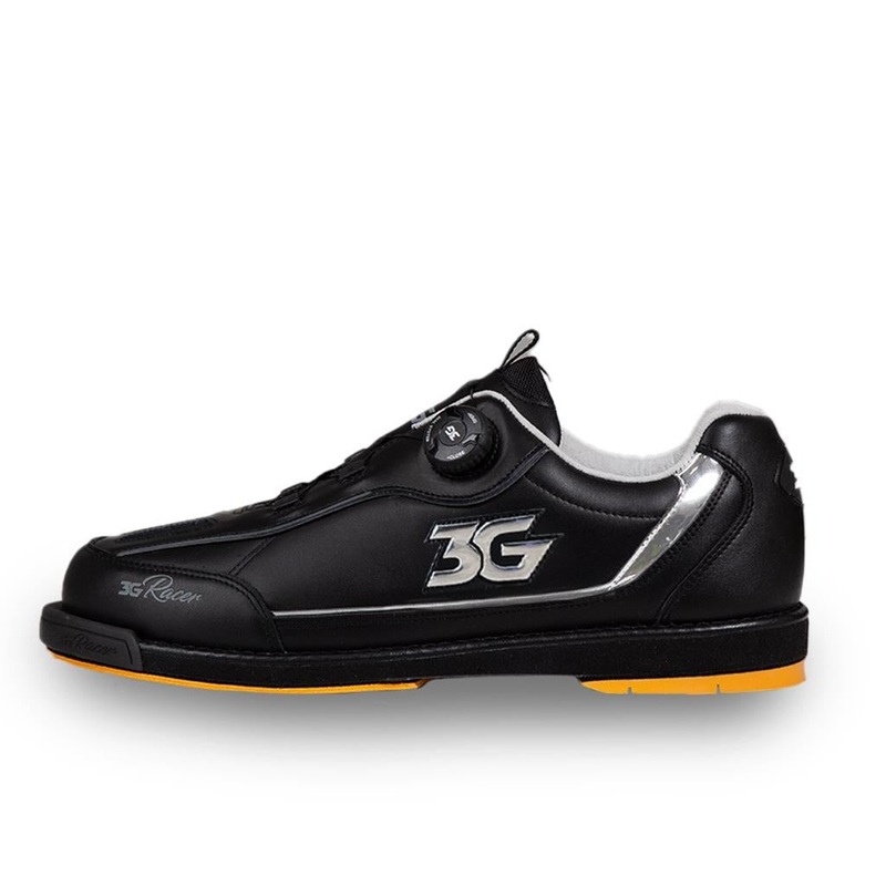 3G Men’s Dial Racer Left Hand Bowling Shoes – Black/Chrome