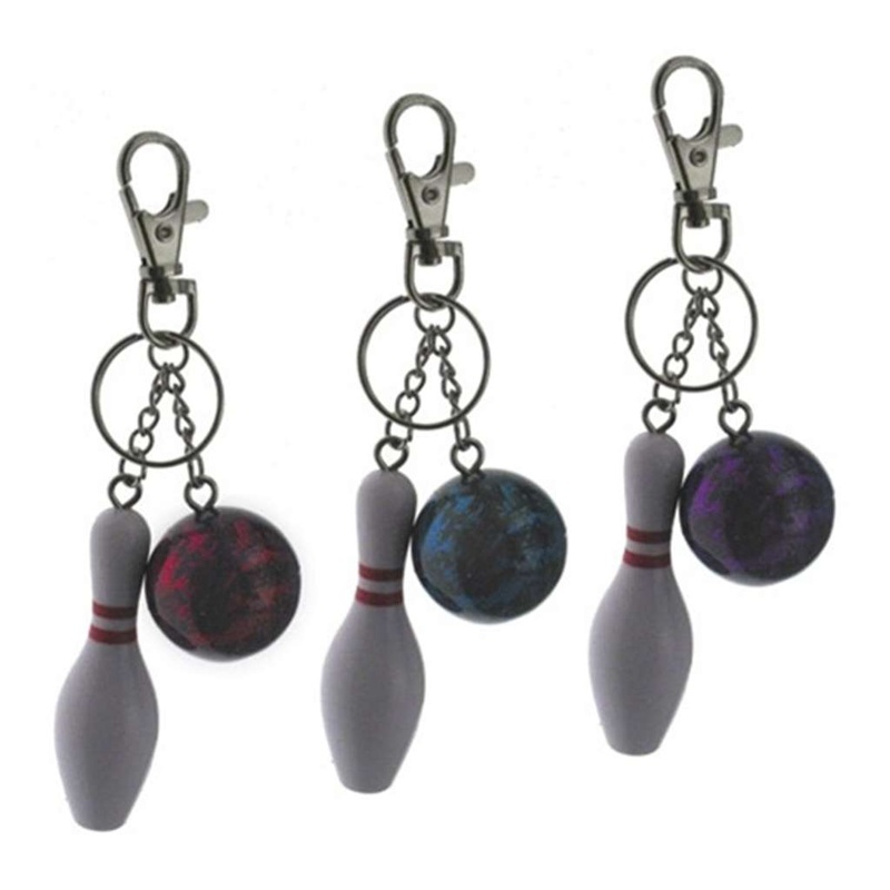 Bowling Ball and Pin Key Chain