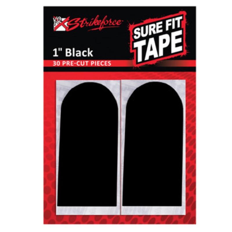 KR Strikeforce Sure Fit Tape 1 Black Smooth – 30 Pack