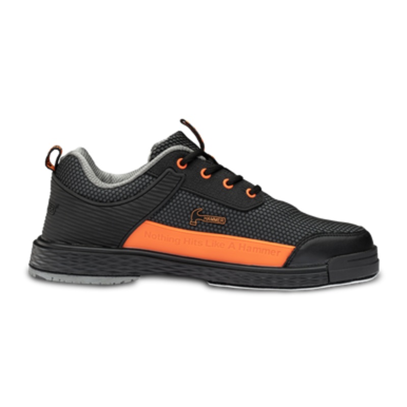 Hammer Diesel Mens Bowling Shoes Black/Orange Right Hand WIDE
