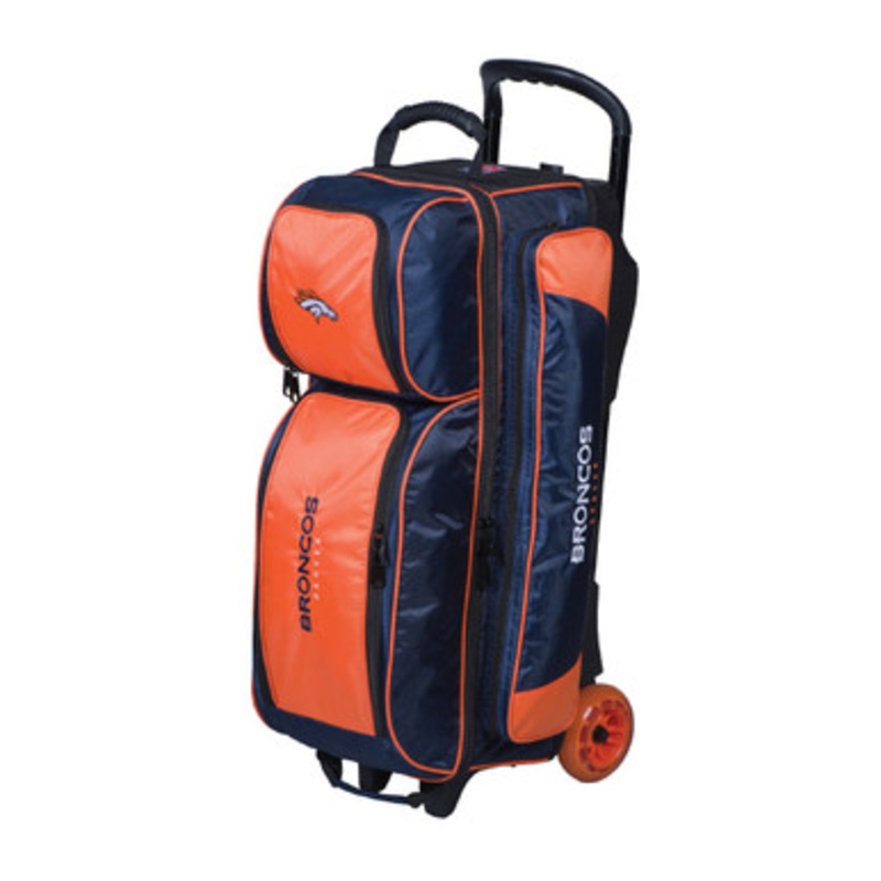 KR Strikeforce NFL Denver Broncos 3 Ball Roller Bowling Bag