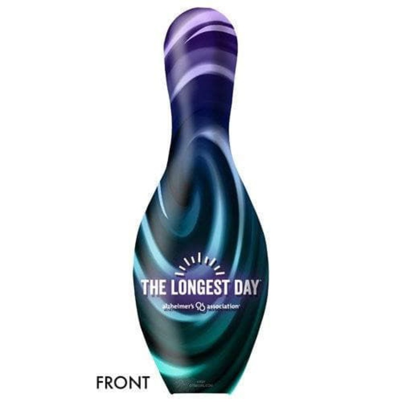 OnTheBallBowling Alzheimer’s Assoc The Longest Day Bowling Pin