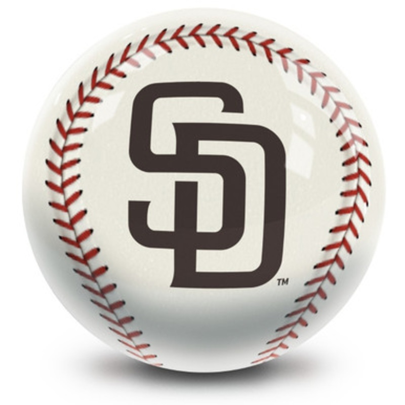 OTBB San Diego Padres Baseball Bowling Ball
