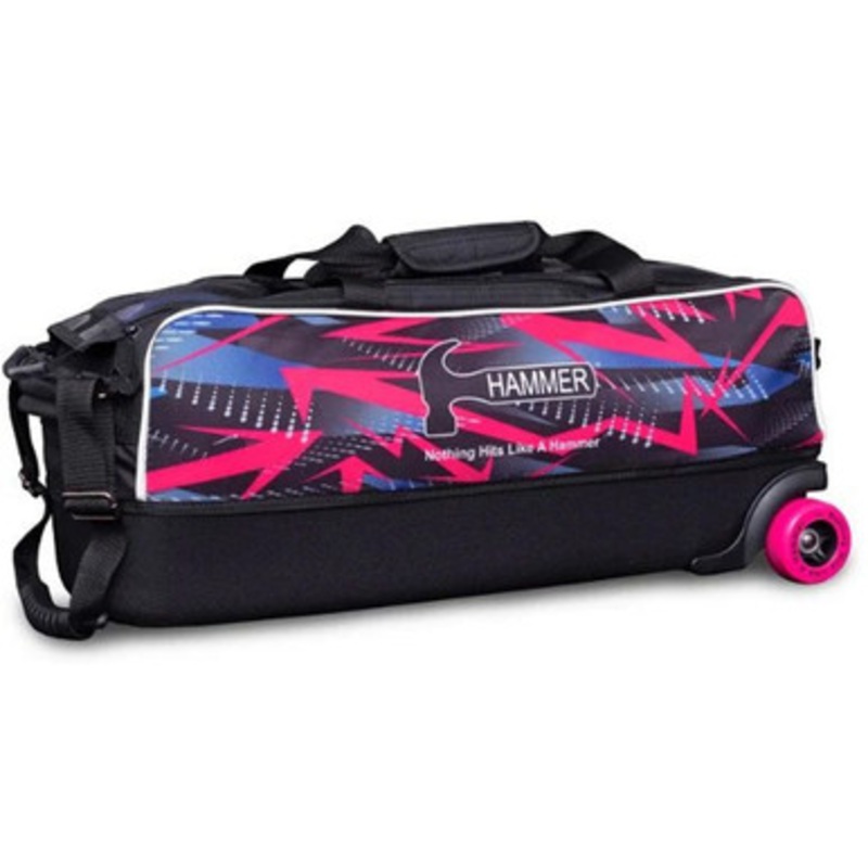 Hammer Dye Sub Triple Tote Roller Pink Arrows