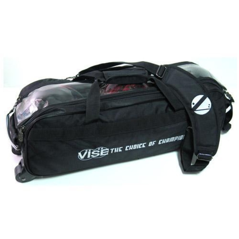 Vise 3-Ball Tote Clear Top – Black