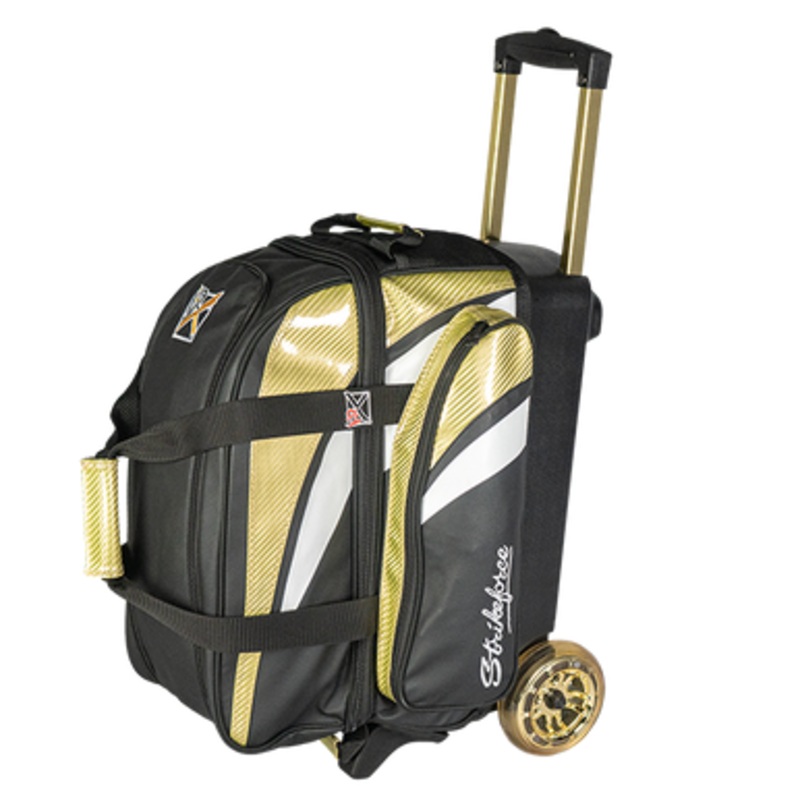 KR Strikeforce Cruiser Lux 2 Ball Roller Bag Gold