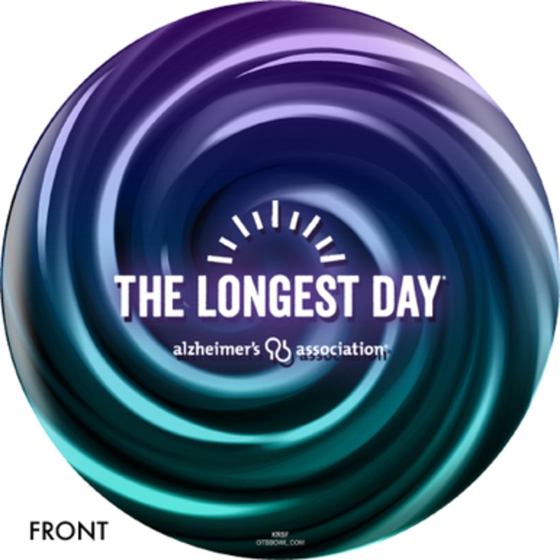 OTBB Alzeimer’s Association The Longest Day Bowling Ball