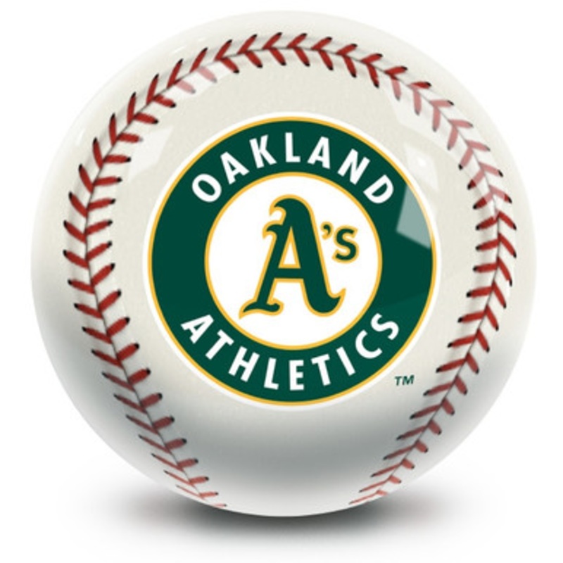 OTBB Oakland Athletics Baseball Bowling Ball