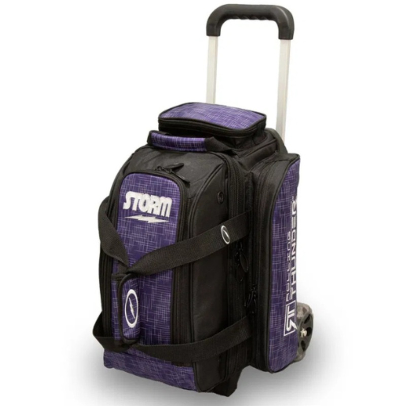 Storm Rolling Thunder 2 Ball Roller Abstract Purple Bowling Bags